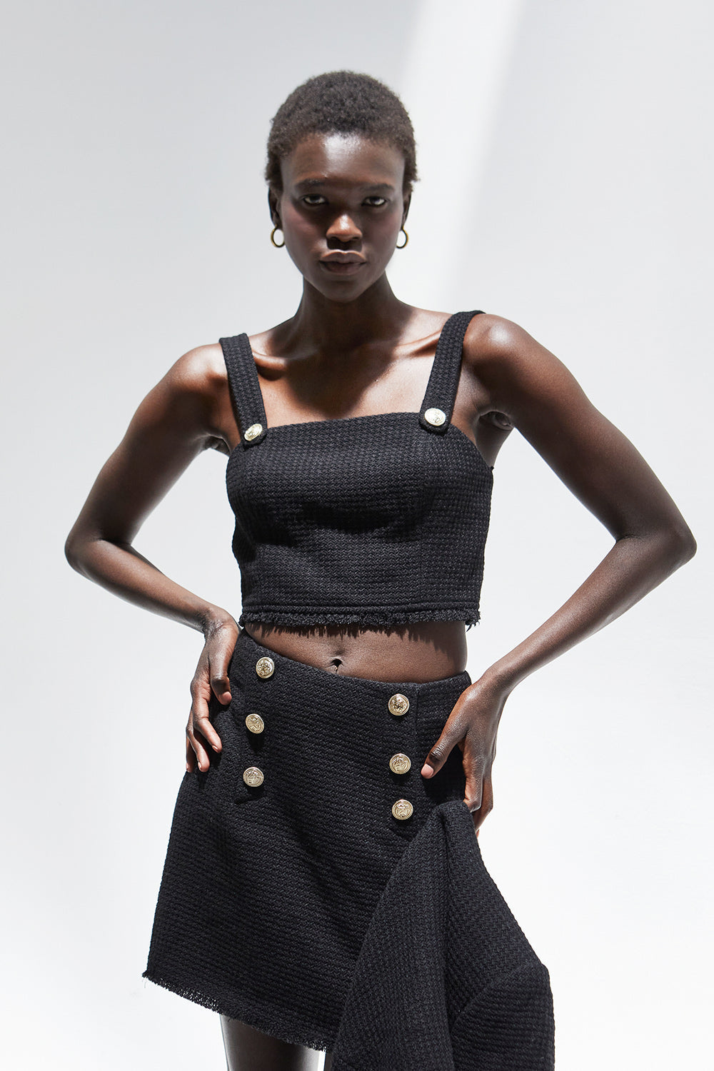 Perry Tweed Jacket Two-Piece Set