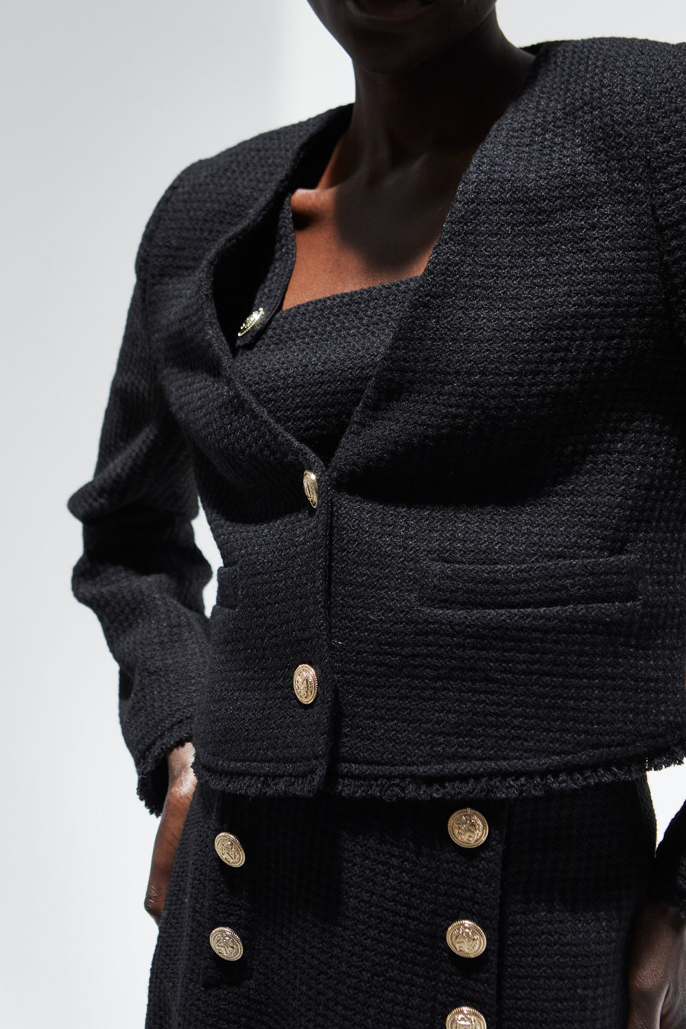 Perry Tweed Jacket Two-Piece Set