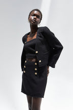 Perry Tweed Jacket Two-Piece Set