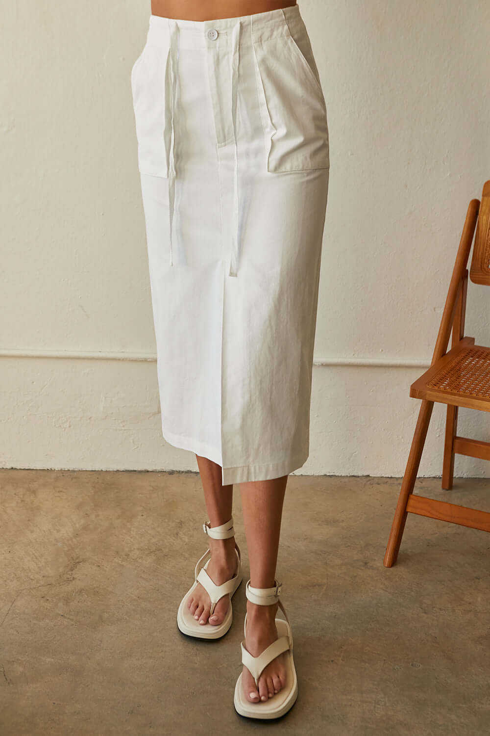 Alice Cotton Midi Skirt