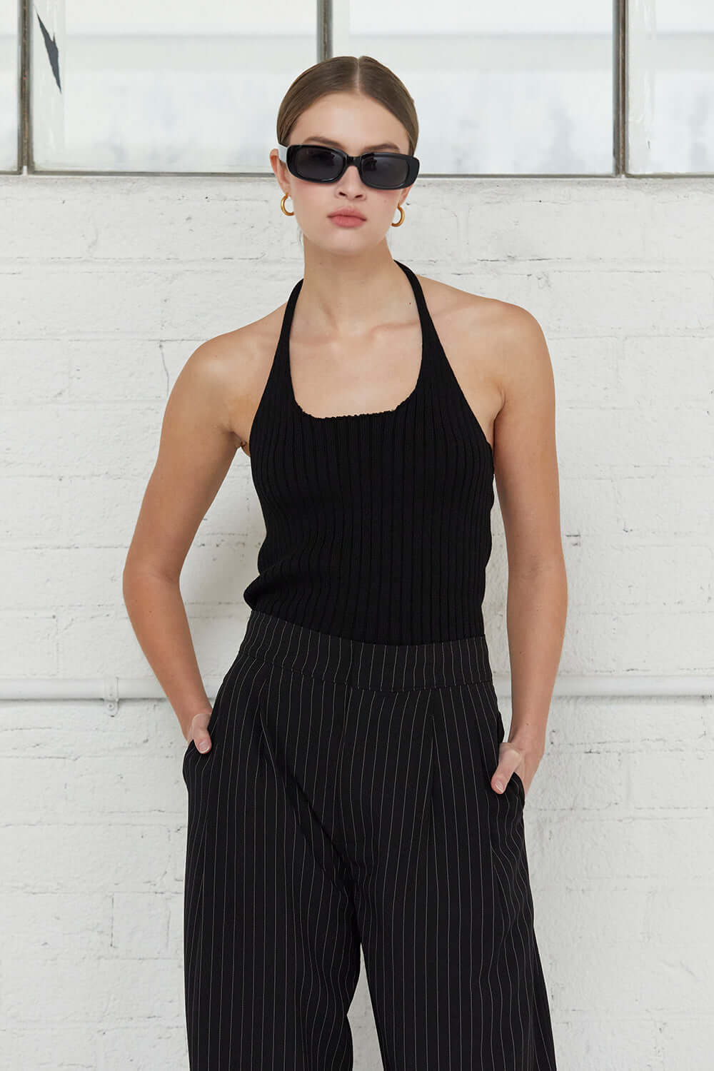 Elena Halter Knit Top