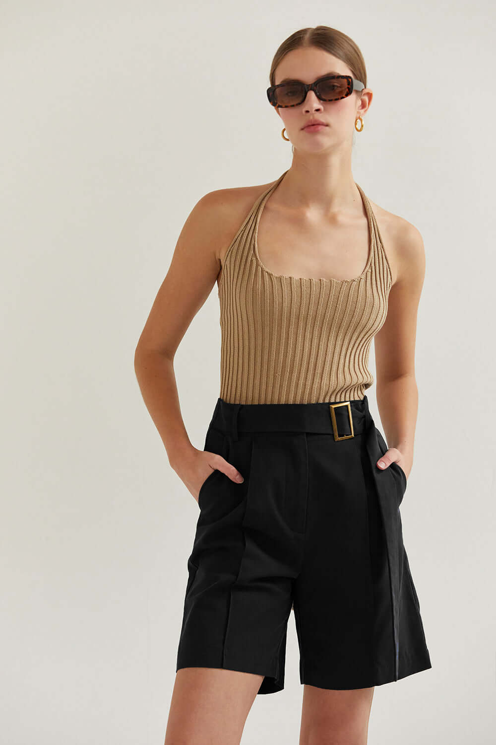 Elena Halter Knit Top