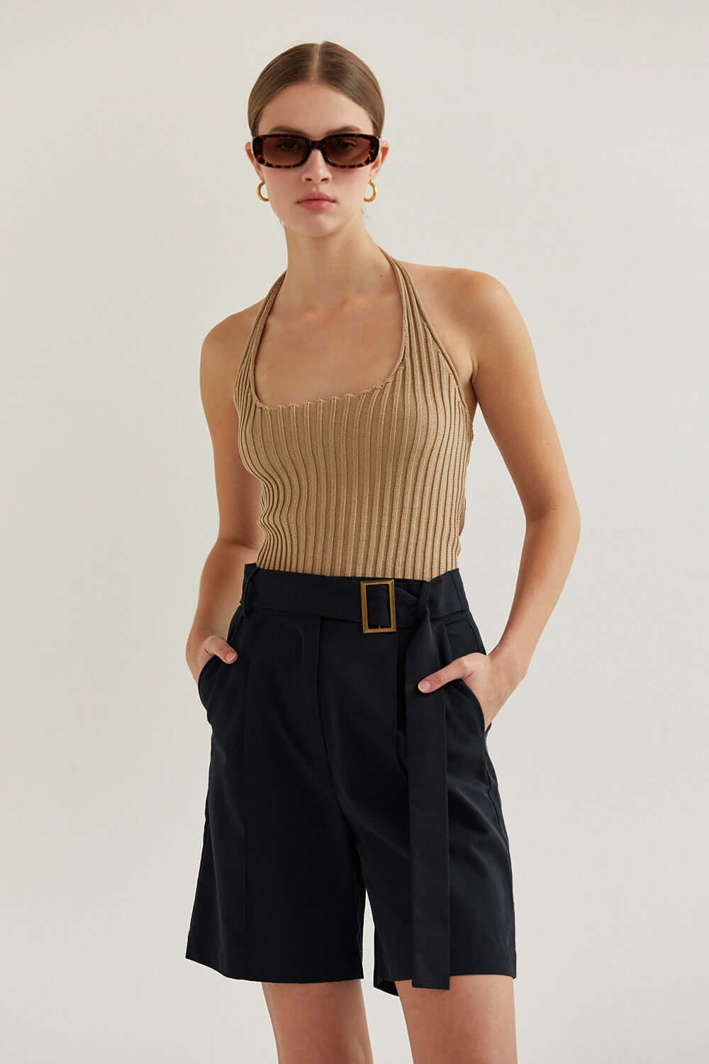 Elena Halter Knit Top